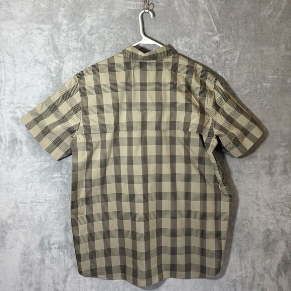 NWT Carhartt Force Ridgefield 2XLT Tall Shirt Beige Buttons Pockets Plaid - Picture 3 of 12